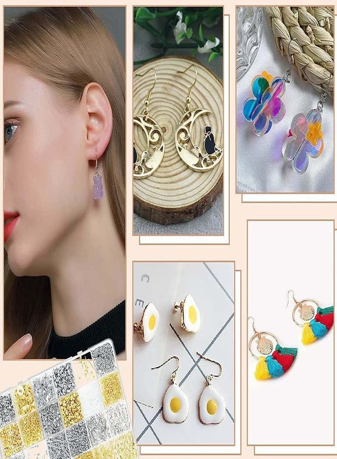 DIY Crafts 800 Gram, Bright Gold, Earring Hooks for Jewelry Making - Earring Making Kit - Earring Hook Earring Kit for Making Earrings Mixed Combo Sizes/Unsorte (800 Gram, Bright Gold) - Image 4